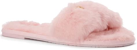 michael kors jet set faux fur slippers|Amazon.com .